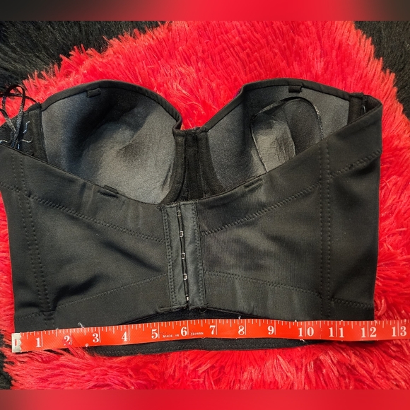 Black Rhinestone Bedazzled Bustier Corset Women's Size M (runs small) - Picture 15 of 15